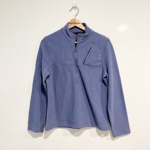 Ibex Wool 1/2 Zip Fleece Pullover Sweater Sweatshirt